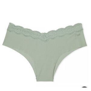 Victoria's Secret, pink, no-show, cheekster panty. Size XL Indonesia, green with